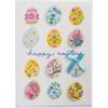 Graphique Easter Basket Handmade Card, Holiday Greeting, Color-Coordinated Envelope, 5” x 7”(Colorful Eggs)