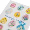 Graphique Easter Basket Handmade Card, Holiday Greeting, Color-Coordinated Envelope, 5” x 7”(Colorful Eggs)