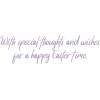 Graphique Easter Basket Handmade Card, Holiday Greeting, Color-Coordinated Envelope, 5” x 7”(Cross)