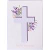 Graphique Easter Basket Handmade Card, Holiday Greeting, Color-Coordinated Envelope, 5” x 7”(Cross)