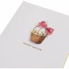 Graphique Easter Basket Handmade Card, Holiday Greeting, Color-Coordinated Envelope, 5” x 7”(Easter Basket)