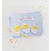Graphique Easter Basket Handmade Card, Holiday Greeting, Color-Coordinated Envelope, 5” x 7”(Easter Chicks)