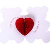 Graphique Handmade Valentine’s Day Card | Romantic and Cute | Him, Her, Kid | Color-Coordinated Envelope | 5″ x 7″… (Bear Heart)(Bear Heart)