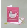 Graphique Handmade Valentine’s Day Card | Romantic and Cute | Him, Her, Kid | Color-Coordinated Envelope | 5″ x 7″… (Bear Heart)(Clucking Love You)