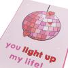 Graphique Handmade Valentine’s Day Card | Romantic and Cute | Him, Her, Kid | Color-Coordinated Envelope | 5″ x 7″… (Bear Heart)(Disco Ball)