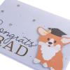 Graphique Pink Shaker Mother’s Day Handmade Card, Color-Coordinated Envelope, 5” x 7”(Corgi Congrats)