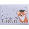 Graphique Pink Shaker Mother’s Day Handmade Card, Color-Coordinated Envelope, 5” x 7”(Corgi Congrats)