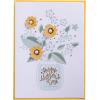 Graphique Pink Shaker Mother’s Day Handmade Card, Color-Coordinated Envelope, 5” x 7”(Flowers)