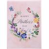 Graphique Pink Shaker Mother’s Day Handmade Card, Color-Coordinated Envelope, 5” x 7”(Flowers and Butterflies)