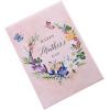 Graphique Pink Shaker Mother’s Day Handmade Card, Color-Coordinated Envelope, 5” x 7”(Flowers and Butterflies)