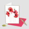 Graphique Pretty As a Flower | Blank Inside | Show Appreciation | Fashionable and Fun | Glitter Accents | Family and Friends | Color-Coordinated Envelope | 5″ x 7″ (Single Card)(Painted Petals)