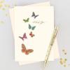Graphique Pretty As a Flower | Blank Inside | Show Appreciation | Fashionable and Fun | Glitter Accents | Family and Friends | Color-Coordinated Envelope | 5″ x 7″ (Single Card)(Butterflies)