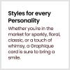 Graphique Pretty As a Flower | Blank Inside | Show Appreciation | Fashionable and Fun | Glitter Accents | Family and Friends | Color-Coordinated Envelope | 5″ x 7″ (Single Card)(Painted Petals)