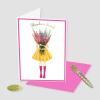 Graphique Pretty As a Flower | Blank Inside | Show Appreciation | Fashionable and Fun | Glitter Accents | Family and Friends | Color-Coordinated Envelope | 5″ x 7″ (Single Card)(Thanks a Bunch)
