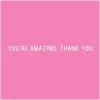 Graphique Pretty As a Flower | Blank Inside | Show Appreciation | Fashionable and Fun | Glitter Accents | Family and Friends | Color-Coordinated Envelope | 5″ x 7″ (Single Card)(Elephant Thank You)