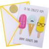 Graphique Pink Shaker Mother’s Day Handmade Card, Color-Coordinated Envelope, 5” x 7”(Coolest Father)