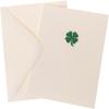Graphique Pretty As a Flower | Blank Inside | Show Appreciation | Fashionable and Fun | Glitter Accents | Family and Friends | Color-Coordinated Envelope | 5″ x 7″ (Single Card)(4 Leaf Clover)