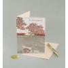 Graphique Cherry Blossom Sunset Sympathy Card, Condolence and Bereavement, Thinking of You, Grief and Loss, Family and Friends, Color-Coordinated Envelope, 5″ x 7″(Cherry Blossom)