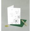 Graphique Cherry Blossom Sunset Sympathy Card, Condolence and Bereavement, Thinking of You, Grief and Loss, Family and Friends, Color-Coordinated Envelope, 5″ x 7″(Dandelions)