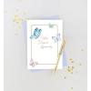Graphique Cherry Blossom Sunset Sympathy Card, Condolence and Bereavement, Thinking of You, Grief and Loss, Family and Friends, Color-Coordinated Envelope, 5″ x 7″(Butterflies)