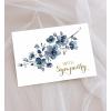 Graphique Cherry Blossom Sunset Sympathy Card, Condolence and Bereavement, Thinking of You, Grief and Loss, Family and Friends, Color-Coordinated Envelope, 5″ x 7″(Blushing Blue)