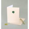 Graphique Four Leaf Clover Handmade Card | Irish Luck | St. Patrick’s Day Greeting | Blank Inside | Color-Coordinated Envelope | 5″ x 7″(4 Leaf Clover)