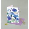 Graphique Wildflowers Sympathy Card, Condolence and Bereavement, Thinking of You, Grief and Loss, Family and Friends, Color-Coordinated Envelope, 5″ x 7″