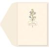 Graphique Cherry Blossom Sunset Sympathy Card, Condolence and Bereavement, Thinking of You, Grief and Loss, Family and Friends, Color-Coordinated Envelope, 5″ x 7″(Wildflowers)