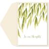Graphique Cherry Blossom Sunset Sympathy Card, Condolence and Bereavement, Thinking of You, Grief and Loss, Family and Friends, Color-Coordinated Envelope, 5″ x 7″(In Our Thoughts)