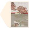 Graphique Cherry Blossom Sunset Sympathy Card, Condolence and Bereavement, Thinking of You, Grief and Loss, Family and Friends, Color-Coordinated Envelope, 5″ x 7″(Cherry Blossom)