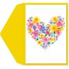 Graphique Four Leaf Clover Handmade Card | Irish Luck | St. Patrick’s Day Greeting | Blank Inside | Color-Coordinated Envelope | 5″ x 7″(Blank Floral Heart)