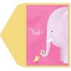 Graphique Four Leaf Clover Handmade Card | Irish Luck | St. Patrick’s Day Greeting | Blank Inside | Color-Coordinated Envelope | 5″ x 7″(Elephant Thank You)