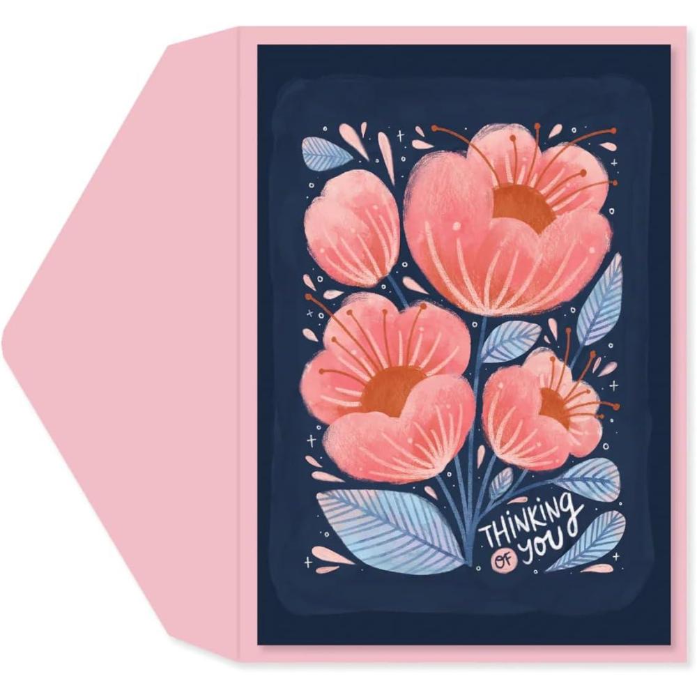 imageGraphique Balloon Get Well Card Feel Better Soon Recovery Family and Friends ColorCoordinated Envelope 5quot x 7quotThinking Floral