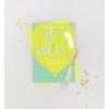 Graphique Balloon Get Well Card, Feel Better Soon, Recovery, Family and Friends, Color-Coordinated Envelope, 5″ x 7″(Balloon)