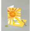 Graphique Balloon Get Well Card, Feel Better Soon, Recovery, Family and Friends, Color-Coordinated Envelope, 5″ x 7″(Get Well Sunshine)