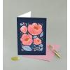 Graphique Balloon Get Well Card, Feel Better Soon, Recovery, Family and Friends, Color-Coordinated Envelope, 5″ x 7″(Thinking Floral)