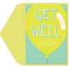 Graphique Balloon Get Well Card, Feel Better Soon, Recovery, Family and Friends, Color-Coordinated Envelope, 5″ x 7″(Balloon)