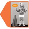 Graphique Balloon Get Well Card, Feel Better Soon, Recovery, Family and Friends, Color-Coordinated Envelope, 5″ x 7″(Cheering You On)