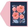 Graphique Balloon Get Well Card, Feel Better Soon, Recovery, Family and Friends, Color-Coordinated Envelope, 5″ x 7″(Thinking Floral)
