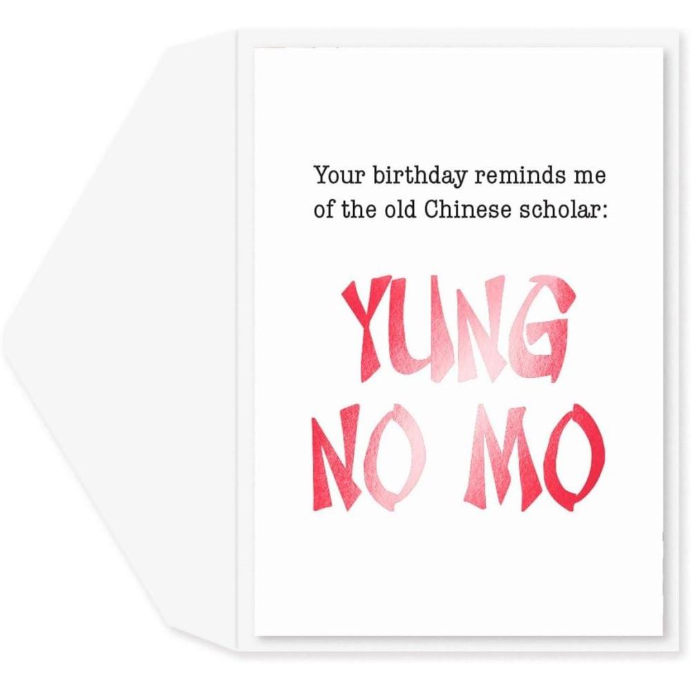 imageGraphique Party Cats Birthday Card Family and Friends ColorCoordinated Envelope 5quot x 7quotYung No Mo