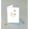 Graphique Bicycle with Balloons Birthday Card | Family and Friends | Embellished with Gold Foil Accents | Color-Coordinated Envelope | 5″ x 7″(Bicycle with Balloons)