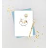 Graphique Bicycle with Balloons Birthday Card | Family and Friends | Embellished with Gold Foil Accents | Color-Coordinated Envelope | 5″ x 7″(Bicycle with Balloons)