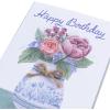 Graphique Bicycle with Balloons Birthday Card | Family and Friends | Embellished with Gold Foil Accents | Color-Coordinated Envelope | 5″ x 7″(Birthday Floral Vase)