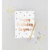 Graphique Bicycle with Balloons Birthday Card | Family and Friends | Embellished with Gold Foil Accents | Color-Coordinated Envelope | 5″ x 7″(Birthday Smiles)