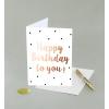 Graphique Bicycle with Balloons Birthday Card | Family and Friends | Embellished with Gold Foil Accents | Color-Coordinated Envelope | 5″ x 7″(Birthday Smiles)