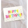 Graphique Bicycle with Balloons Birthday Card | Family and Friends | Embellished with Gold Foil Accents | Color-Coordinated Envelope | 5″ x 7″(Colorful Brushed)