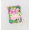 Graphique Bicycle with Balloons Birthday Card | Family and Friends | Embellished with Gold Foil Accents | Color-Coordinated Envelope | 5″ x 7″(Flamingo)