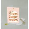 Graphique Bicycle with Balloons Birthday Card | Family and Friends | Embellished with Gold Foil Accents | Color-Coordinated Envelope | 5″ x 7″(Floral Cake)