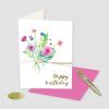 Graphique Bicycle with Balloons Birthday Card | Family and Friends | Embellished with Gold Foil Accents | Color-Coordinated Envelope | 5″ x 7″(Flowers)