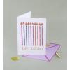 Graphique Bicycle with Balloons Birthday Card | Family and Friends | Embellished with Gold Foil Accents | Color-Coordinated Envelope | 5″ x 7″(Funky Candles)